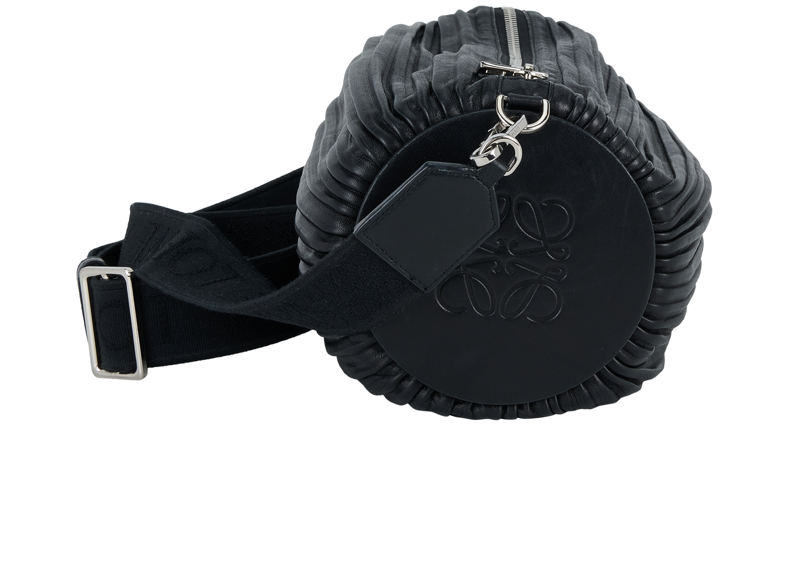 Bracelet Pouch Crossbody Bag, &pound;695, Handbags, Black, Leather, Side view